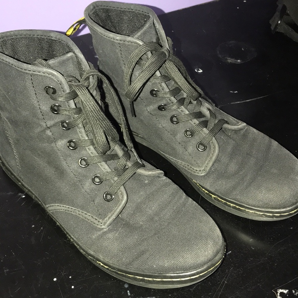 Black Canvas Doc Martens